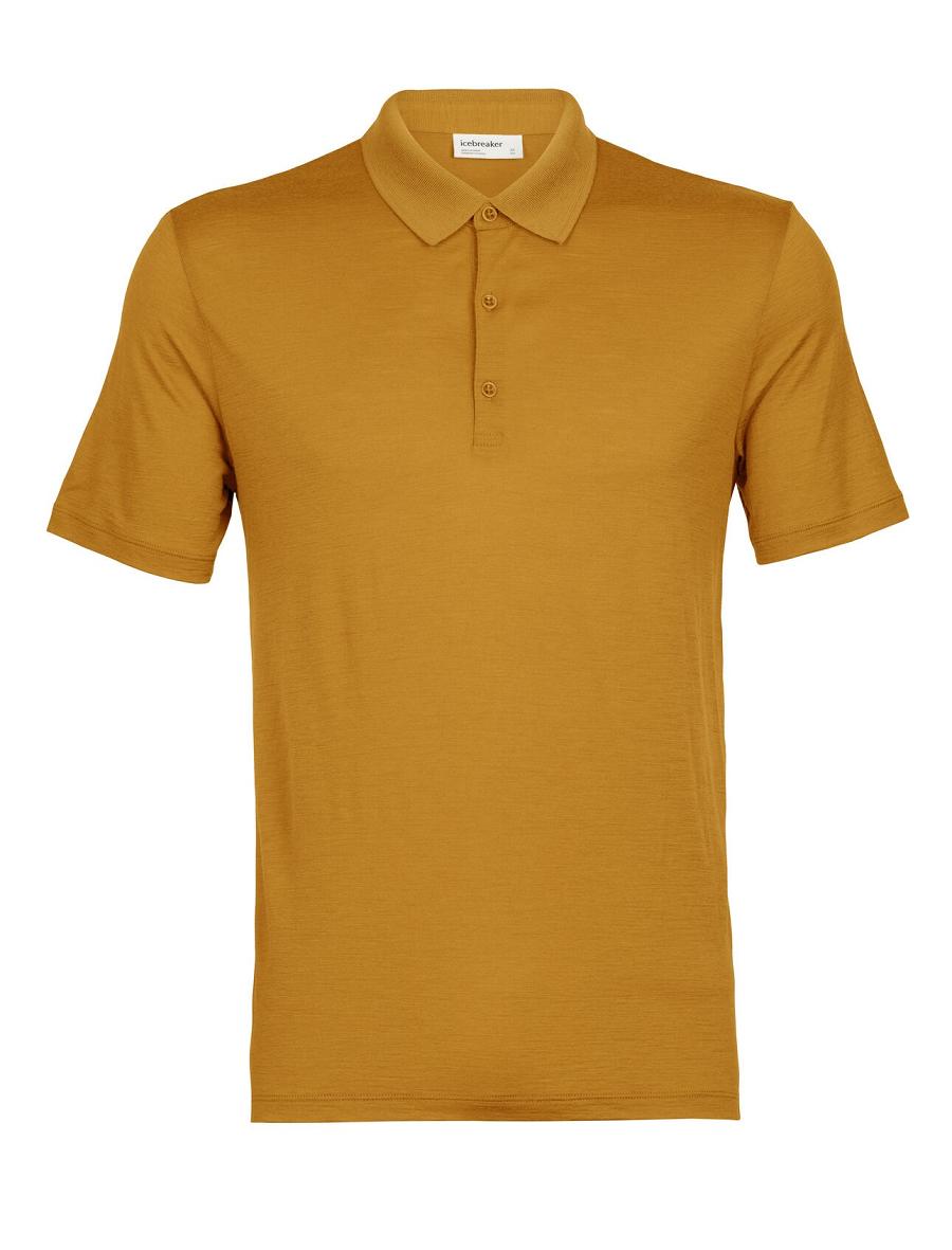 Men's Icebreaker Merino Tech Lite II Short Sleeve Polo T Shirts Clove | CA 1788JPQJ